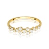 Pierścionek W0528 z diamentami żółte złoto