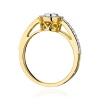 Pierścionek W0530 Diament 0,15ct żółte złoto