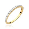 Pierścionek W0531 z diamentami żółte złoto