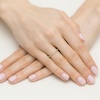 Pierścionek W0531 z diamentami żółte złoto