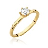 Pierścionek W0535 Diament 0,40ct żółte złoto