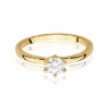Pierścionek W0535 Diament 0,40ct żółte złoto