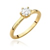 Pierścionek W0535 Diament 0,50ct żółte złoto