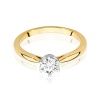 Pierścionek W0539 Diament 0,40ct żółte złoto