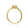 Pierścionek W0540 Diament 0,40ct żółte złoto