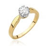 Pierścionek W0541 Diament 0,40ct żółte złoto