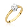 Pierścionek W0542 Diament 0,50ct żółte złoto