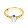 Pierścionek W0542 Diament 0,50ct żółte złoto