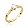 Pierścionek W0543 Diament 0,40ct żółte złoto