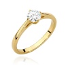 Pierścionek W0543 Diament 0,50ct żółte złoto
