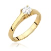Pierścionek W0544 Diament 0,40ct żółte złoto