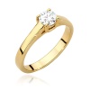 Pierścionek W0544 Diament 0,50ct żółte złoto