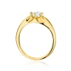 Pierścionek W0545 Diament 0,40ct żółte złoto