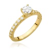 Pierścionek W0546 Diament 0,40ct żółte złoto