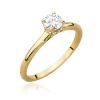 Pierścionek W0547 Diament 0,40ct żółte złoto