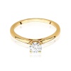 Pierścionek W0547 Diament 0,40ct żółte złoto