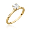 Pierścionek W0547 Diament 0,50ct żółte złoto