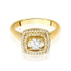 Pierścionek W0548 Diament 0,40ct żółte złoto