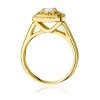 Pierścionek W0548 Diament 0,40ct żółte złoto