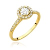 Pierścionek W0551 Diament 0,40ct żółte złoto