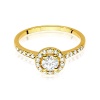 Pierścionek W0551 Diament 0,40ct żółte złoto