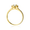 Pierścionek W0551 Diament 0,40ct żółte złoto