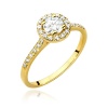 Pierścionek W0551 Diament 0,50ct żółte złoto