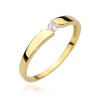 Pierścionek W0554 Diament 0,08ct żółte złoto