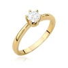 Pierścionek W0563 Diament 0,40ct żółte złoto