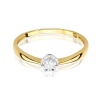 Pierścionek W0567 Diament 0,06ct żółte złoto