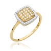 Pierścionek W0568 z diamentami żółte złoto
