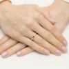 Pierścionek W0561 Diament 0,04ct żółte złoto