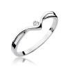 Pierścionek W0051 Diament 0,04ct białe złoto