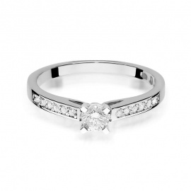 Pierścionek W0052 Diament 0,30ct białe złoto