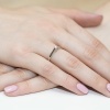 Pierścionek W0070 Diament 0,10ct białe złoto
