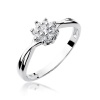 Pierścionek W0072 Diament 0,10ct białe złoto