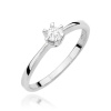 Pierścionek W0111 Diament 0,15ct białe złoto