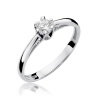Pierścionek W0133 Diament 0,15ct białe złoto