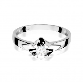 Pierścionek W0155 Diament 0,20ct białe złoto