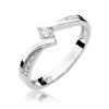 Pierścionek W0177 Diament 0,13ct białe złoto