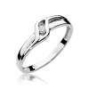 Pierścionek W0178 Diament 0,04ct białe złoto
