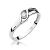 Pierścionek W0178 Diament 0,10ct białe złoto