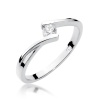 Pierścionek W0180 Diament 0,10ct białe złoto