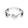 Pierścionek W0208 Diament 0,10ct białe złoto