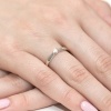 Pierścionek W0223 Diament 0,08ct białe złoto