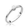 Pierścionek W0224 Diament 0,08ct białe złoto