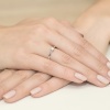 Pierścionek W0224 Diament 0,08ct białe złoto