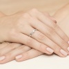 Pierścionek W0231 Diament 0,10ct białe złoto