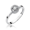 Pierścionek W0238 Diament 0,12ct białe złoto