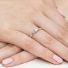 Pierścionek W0240 Diament 0,20ct białe złoto